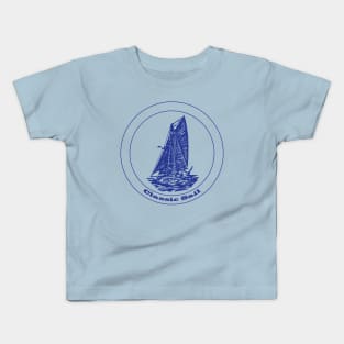 Classic Sail - Gaff Rigged Cutter Sailboat Kids T-Shirt